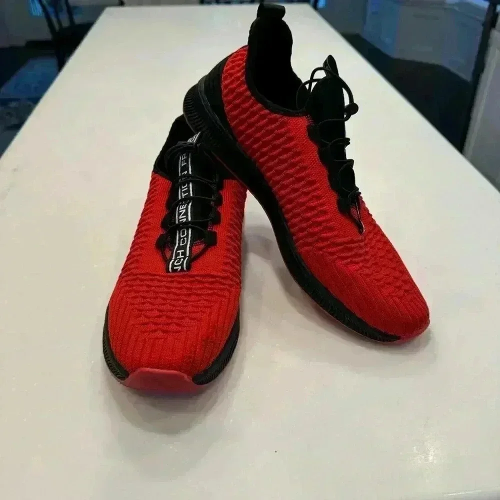 French Connection men’s Cannes sneakers. Red & black size 10